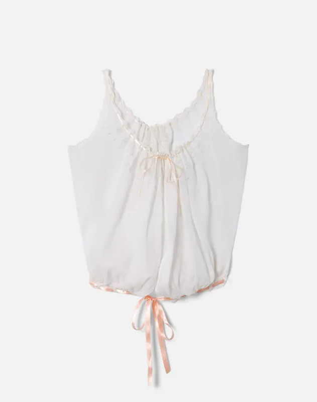1900s Edwardian Cotton Top -#26 made by Re/Done