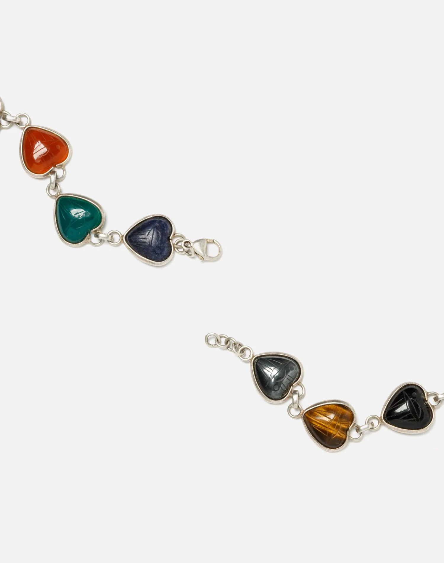 30s Scarab Gemstone and Sterling Silver Bracelet - #14 sold by Re/Done product image thumbnail 2