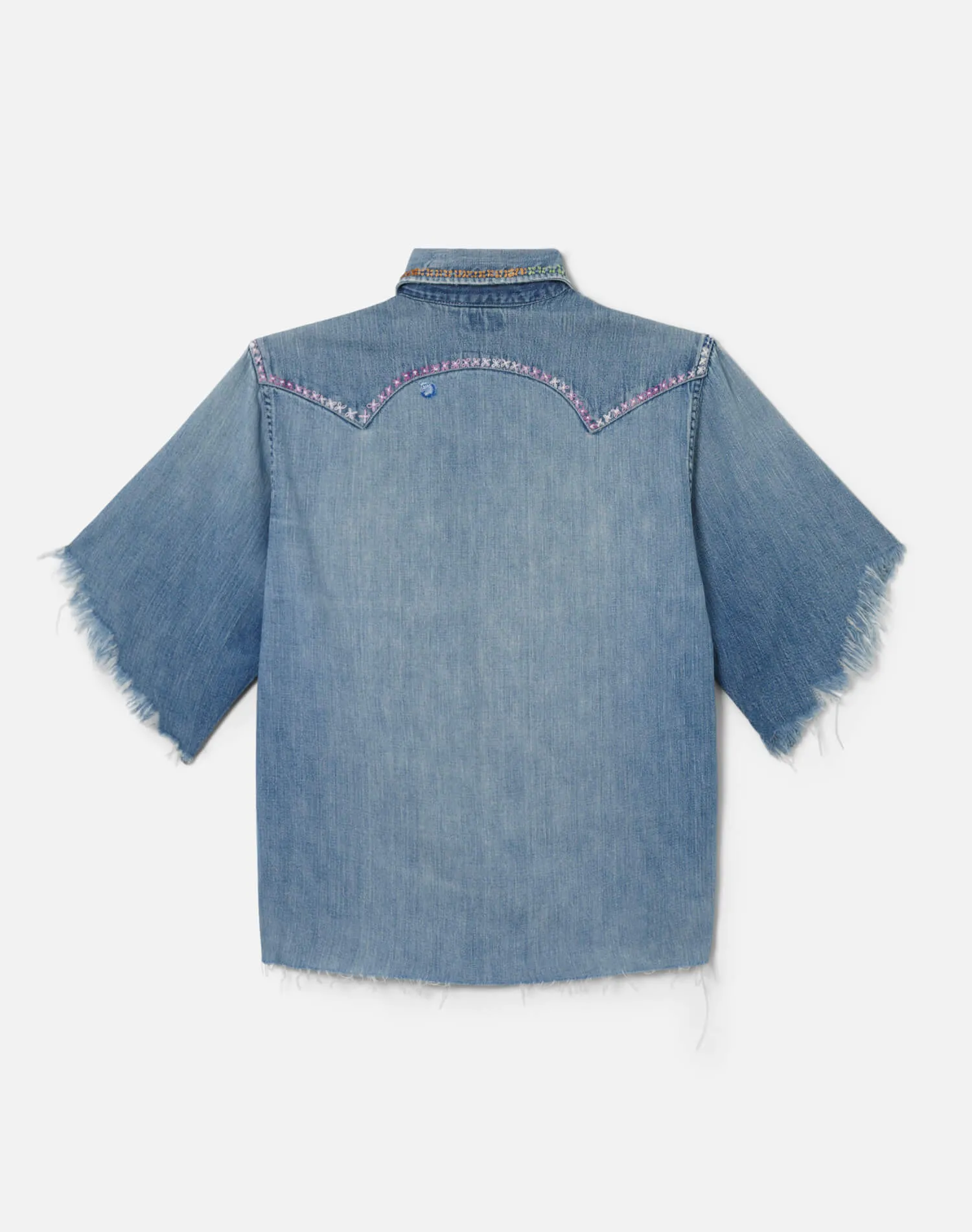 50s Buckaroo Cut Off Embroidered Denim Shirt sold by Re/Done product image thumbnail 2