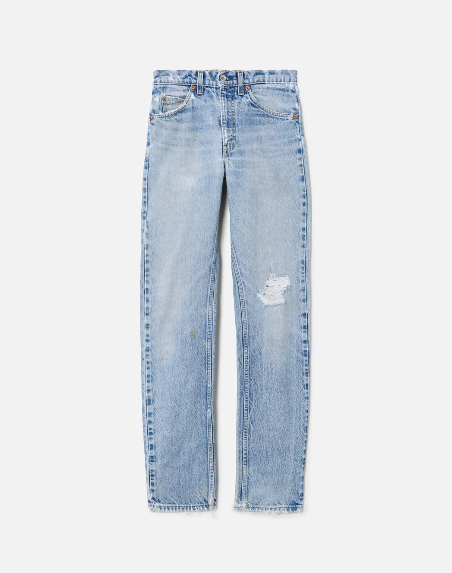 70s Orange Tab Distressed Levi's 505 -# 9 sold by Re/Done