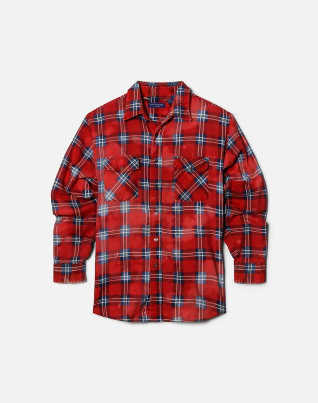 90s Flannel Shirt -#1183 made by Re/Done