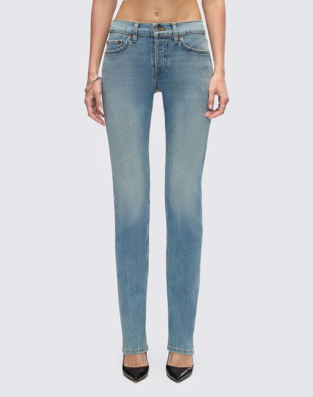 Comfort Stretch The Slim Cig - Cambria Blue sold by Re/Done