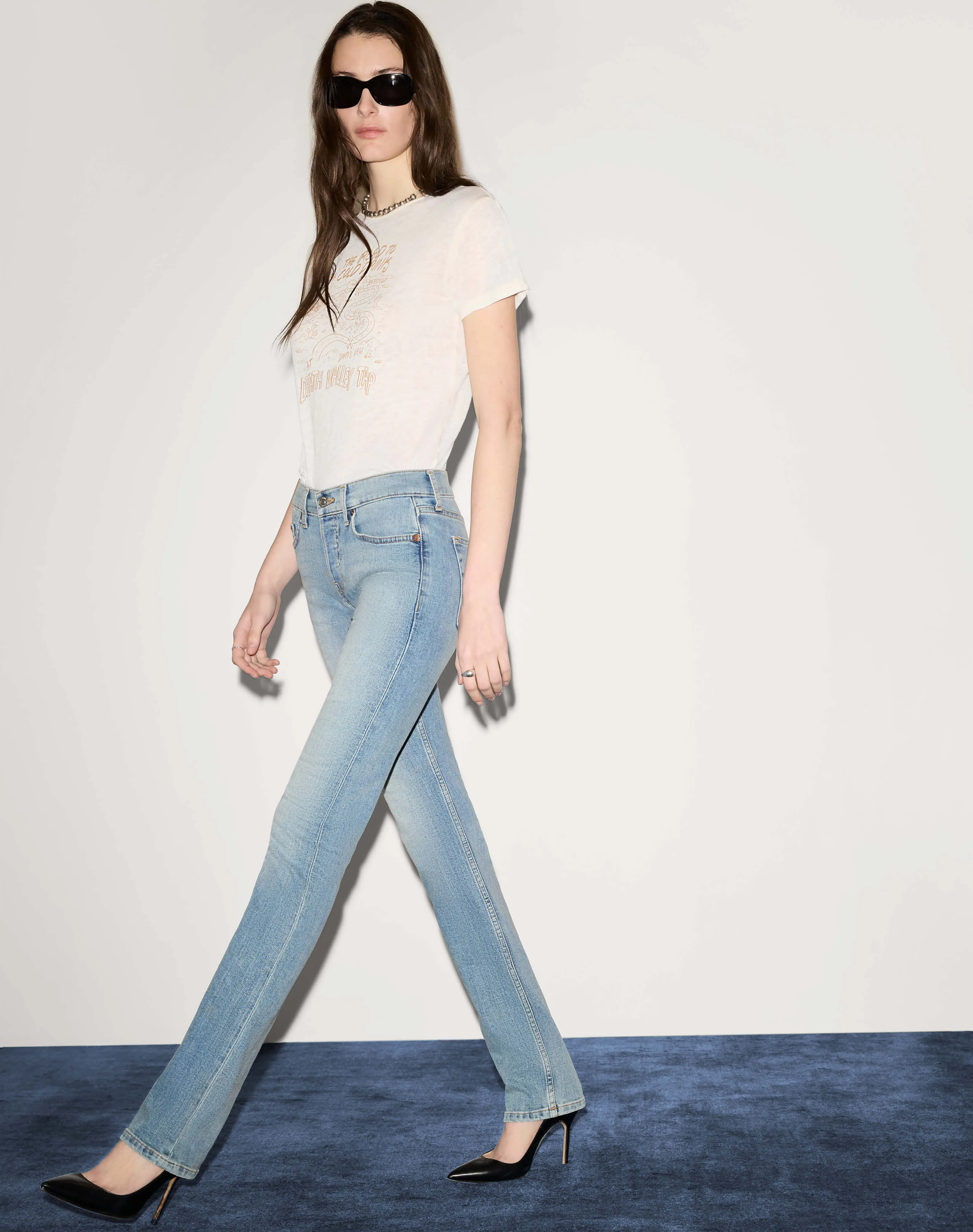 Comfort Stretch The Slim Cig - Cambria Blue sold by Re/Done product image thumbnail 3