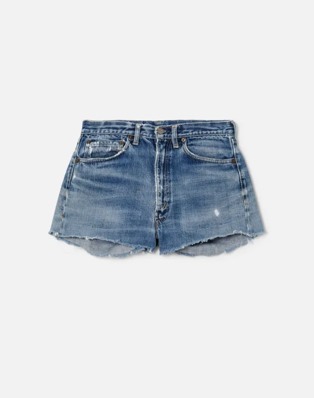 60s Levi's Big E Selvedge Cutoff Shorts -#1273 made by Re/Done