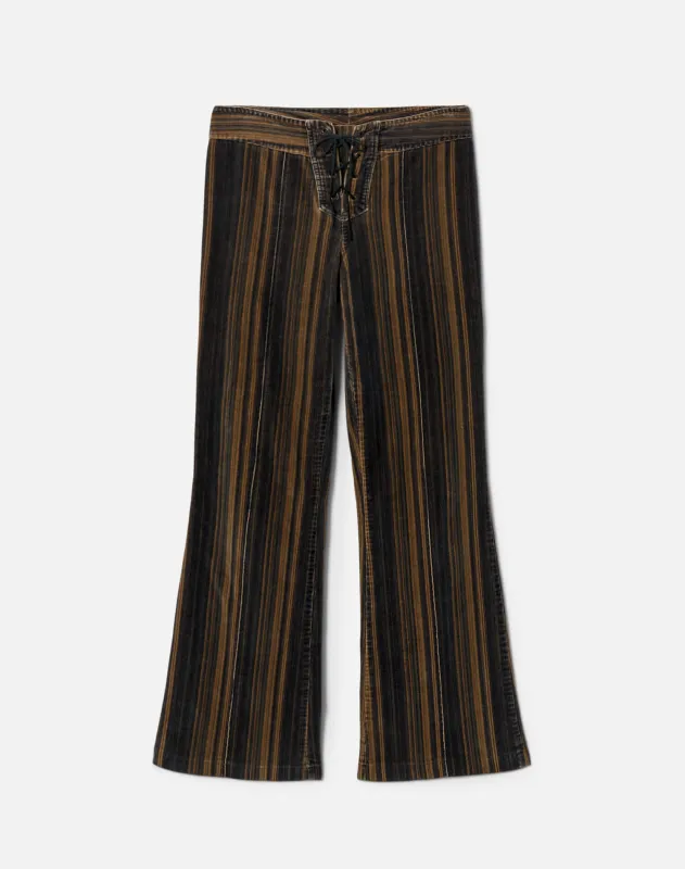 Y2K Stripe Corduroy Pant -#1271 made by Re/Done