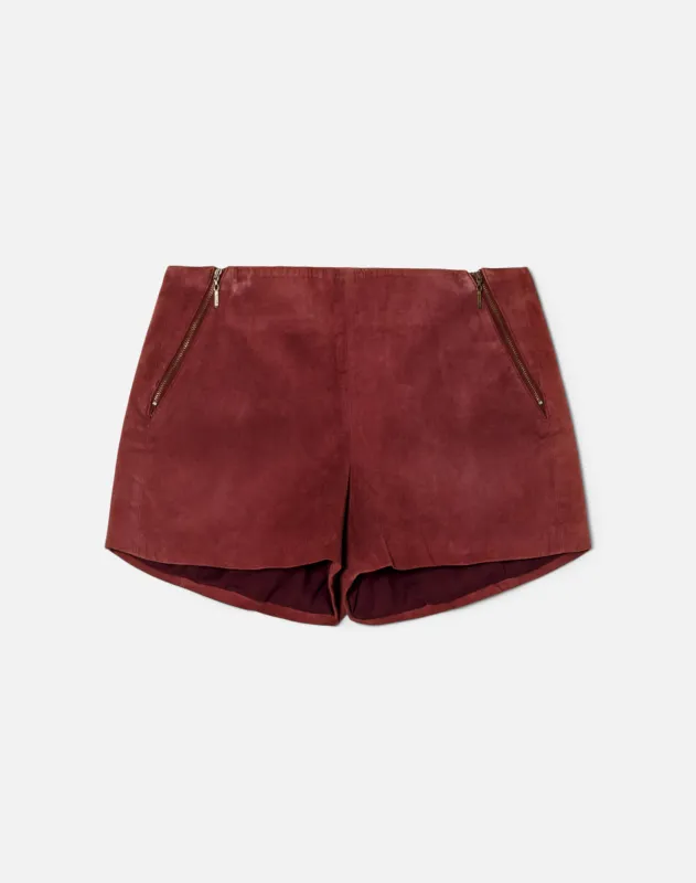 Y2K Suede Hot Short -#1267 made by Re/Done