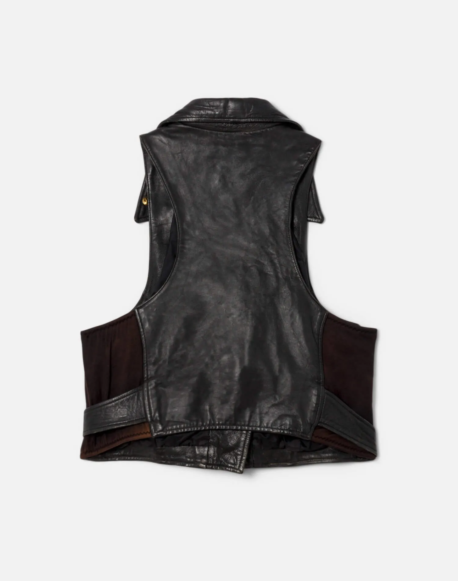90s Leather Moto Vest -#1261 sold by Re/Done product image thumbnail 2