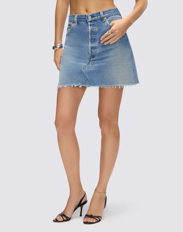 Levi's Classic Mini Skirt made by Re/Done
