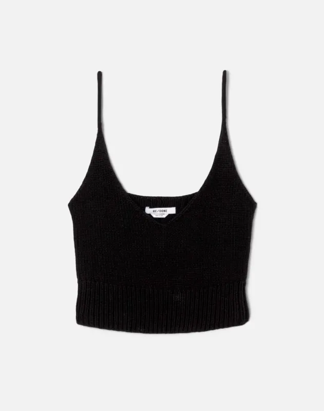 Millie Cami - Black made by Re/Done