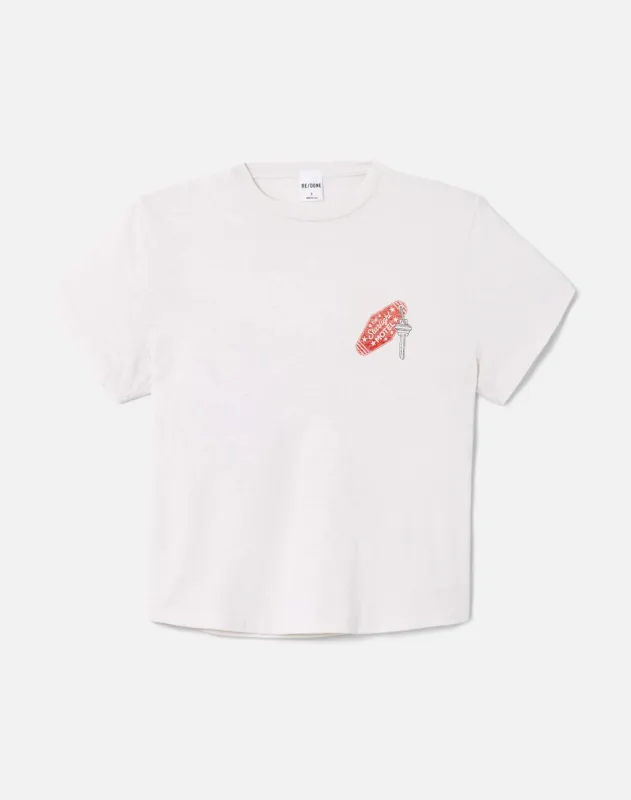 1950s Boxy Tee Starlight Motel - Vintage White made by Re/Done