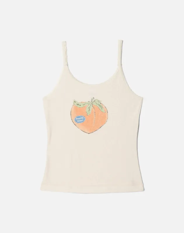 Lace Strap Tank Peachy Keen - Vintage White made by Re/Done