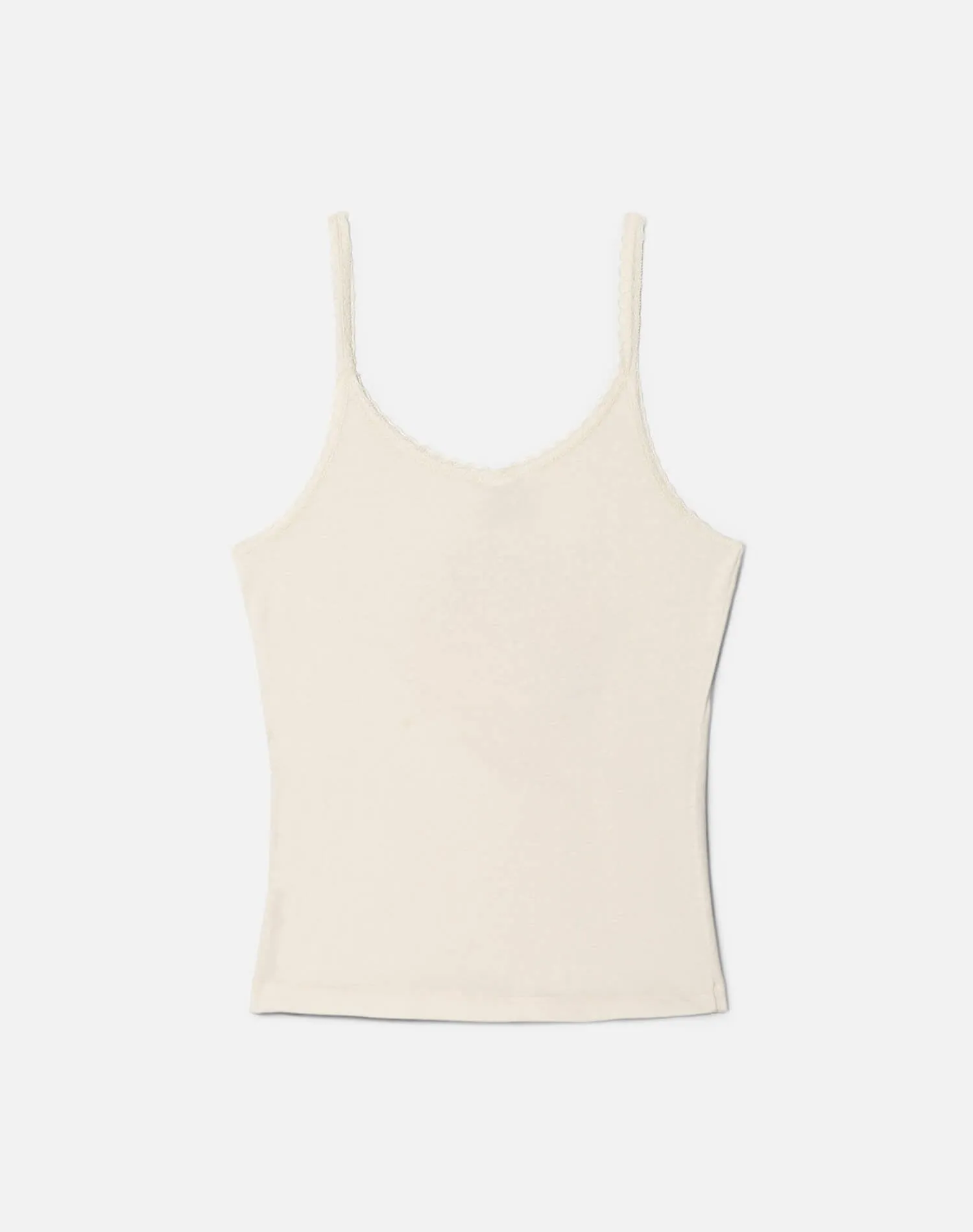 Lace Strap Tank Peachy Keen - Vintage White sold by Re/Done product image thumbnail 2