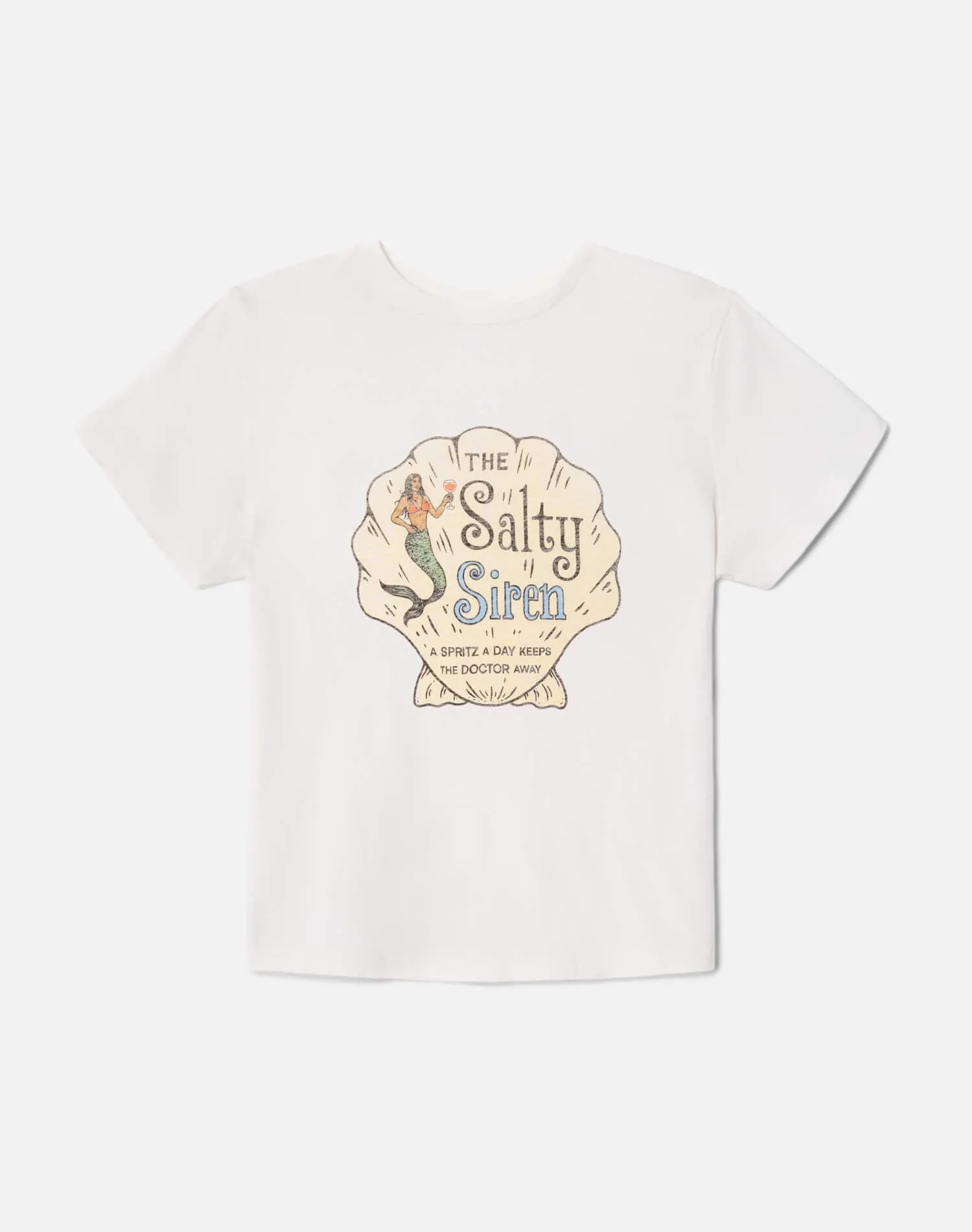 Classic Tee Salty Siren - Vintage White sold by Re/Done