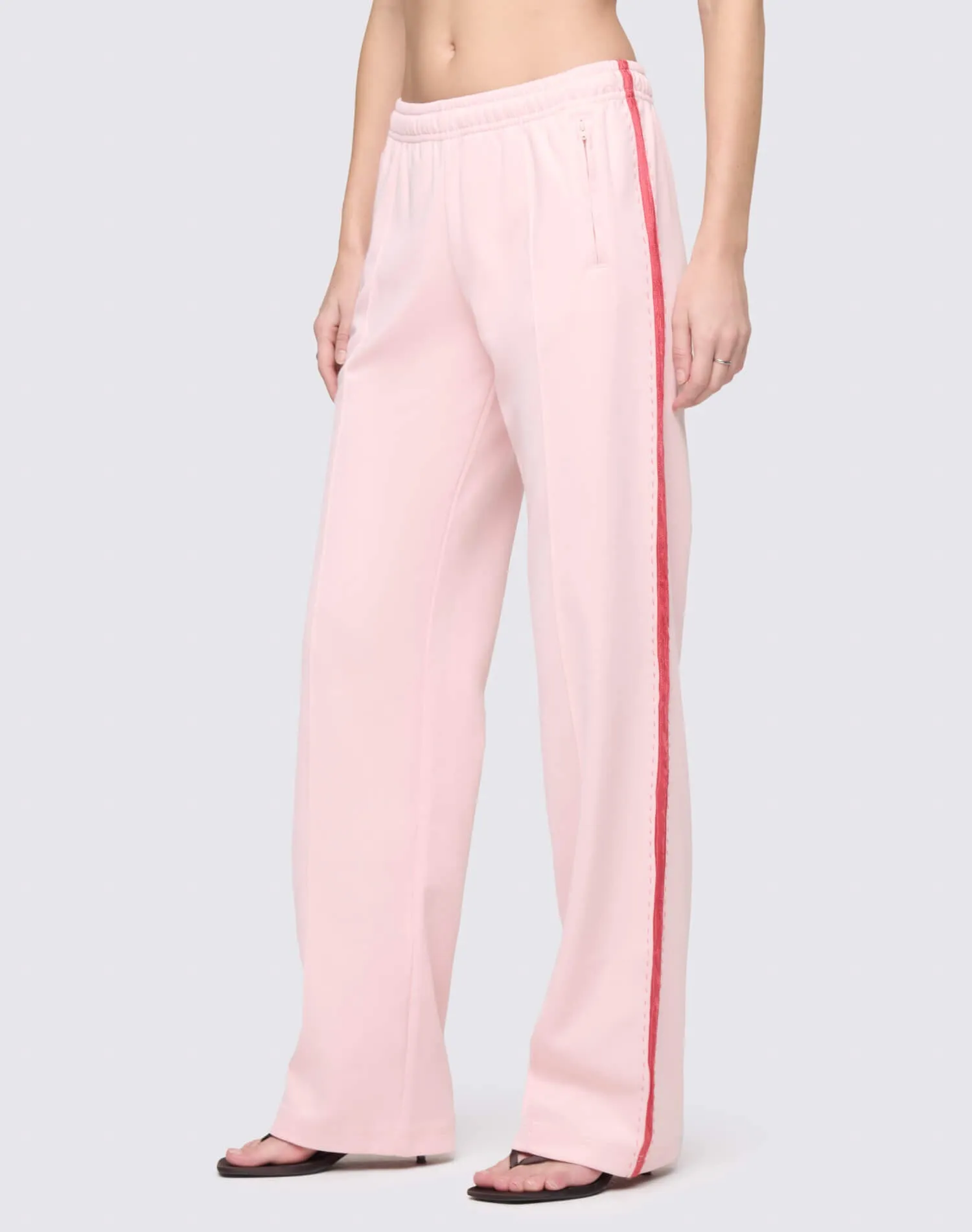 Sunland Track Pant - Pink Salt With Red sold by Re/Done