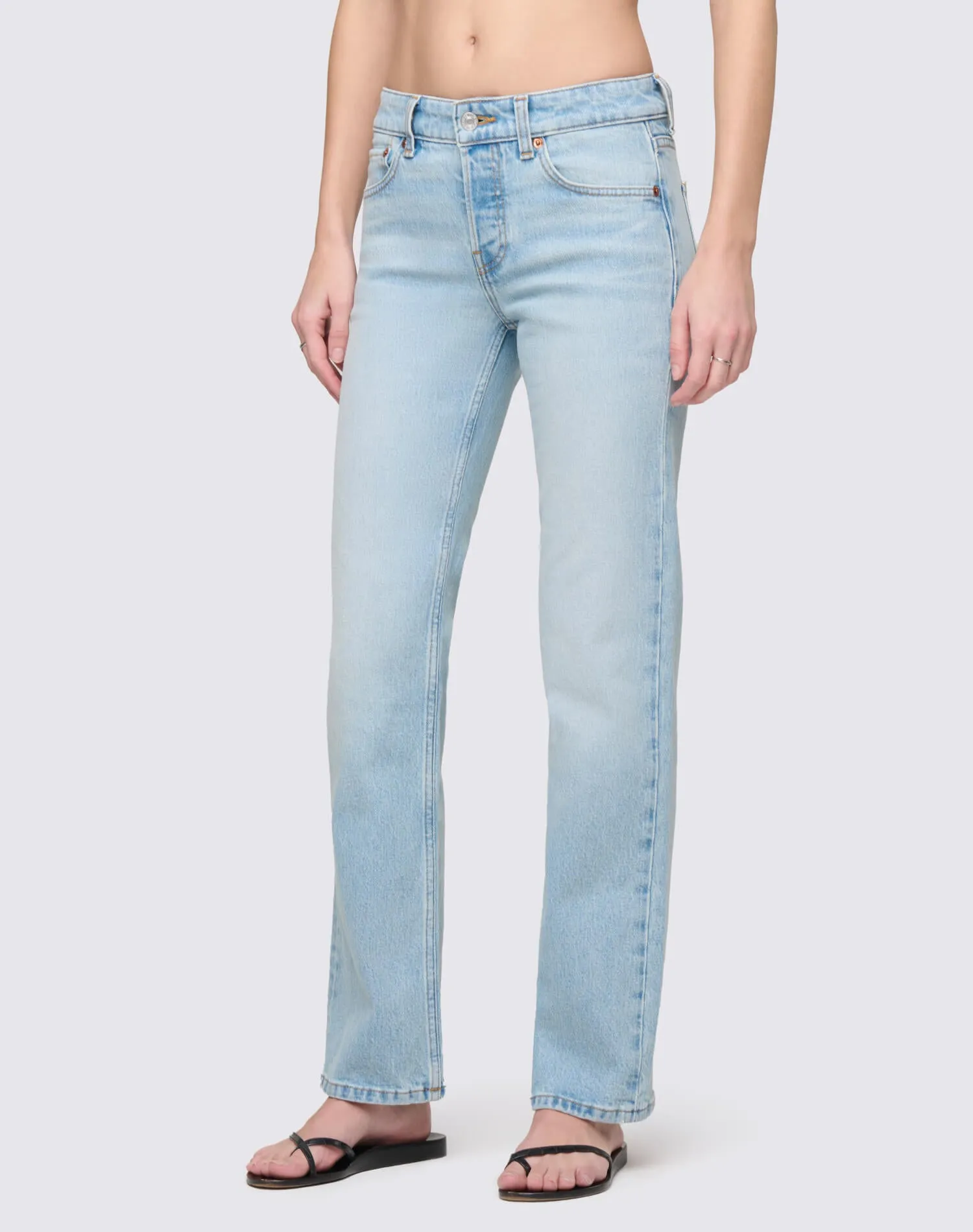 Slim Straight Crop - Silver Springs sold by Re/Done