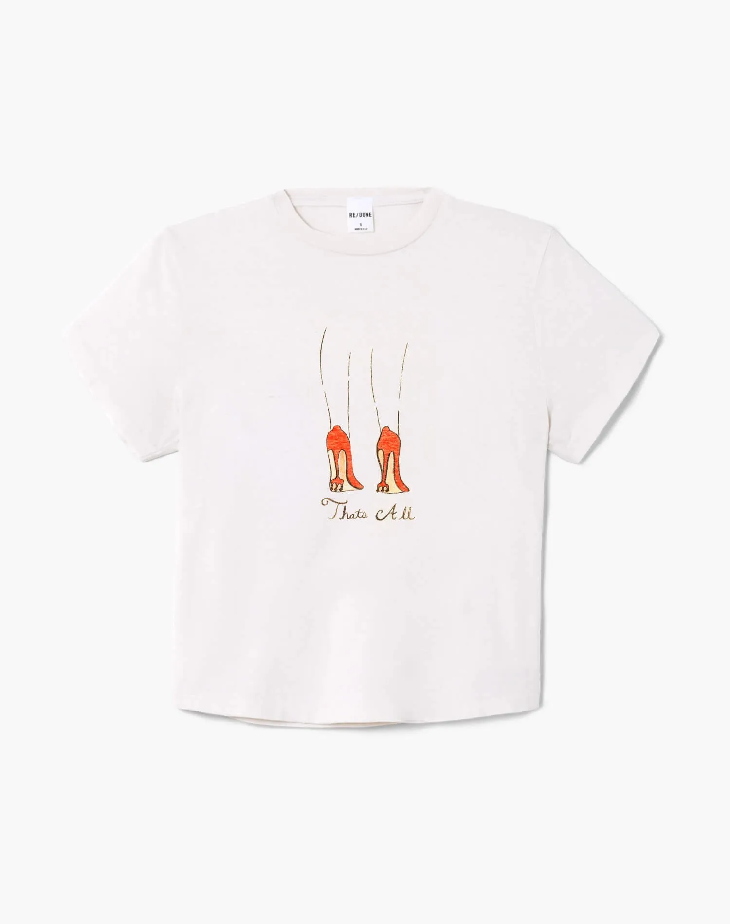 1950s Boxy Tee That's All - Vintage White sold by Re/Done
