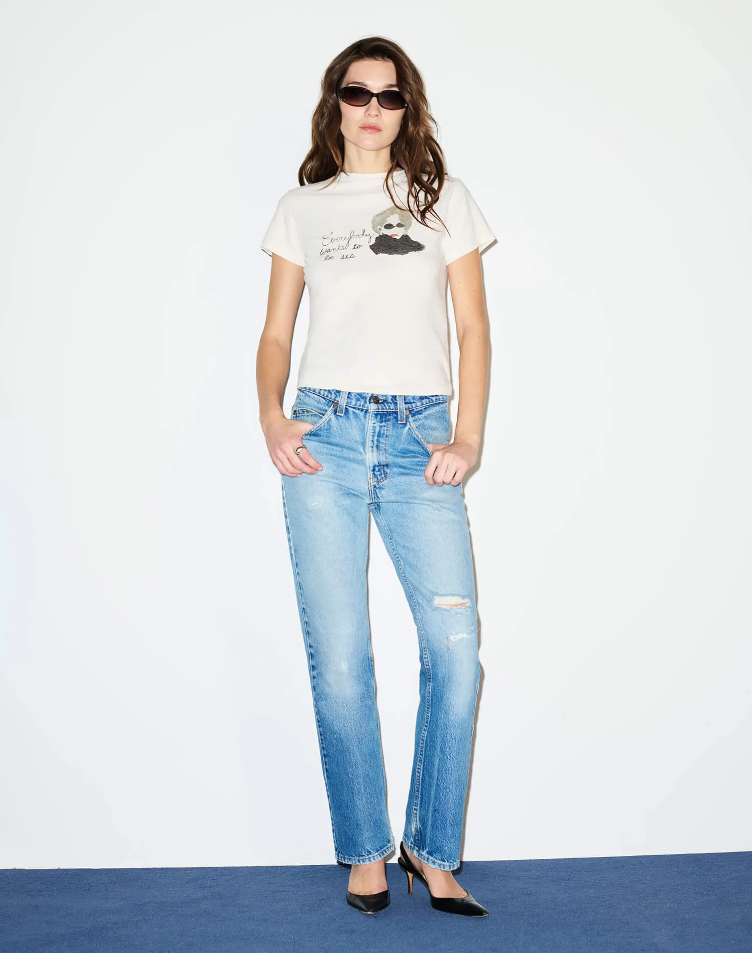Classic Tee Everybody - Vintage White sold by Re/Done product image thumbnail 4