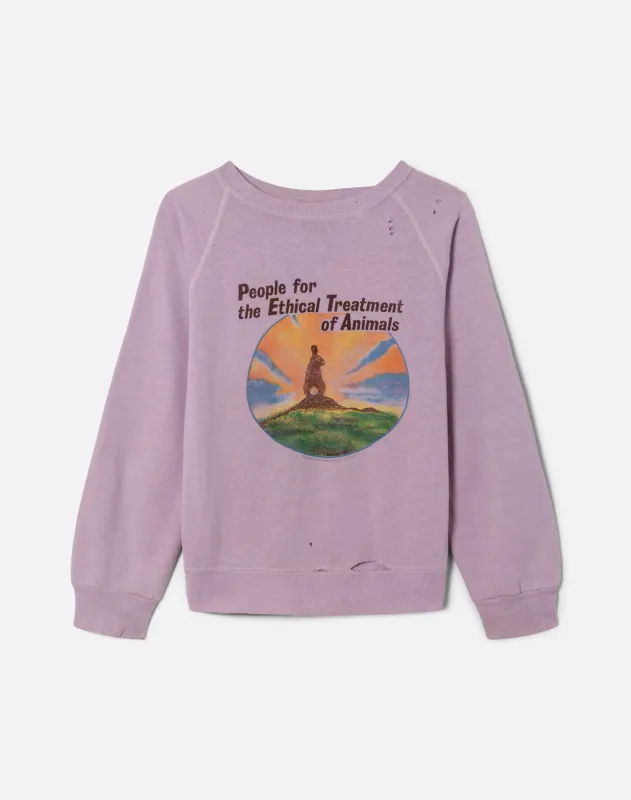 80s PETA Sweatshirt -#1368 made by Re/Done