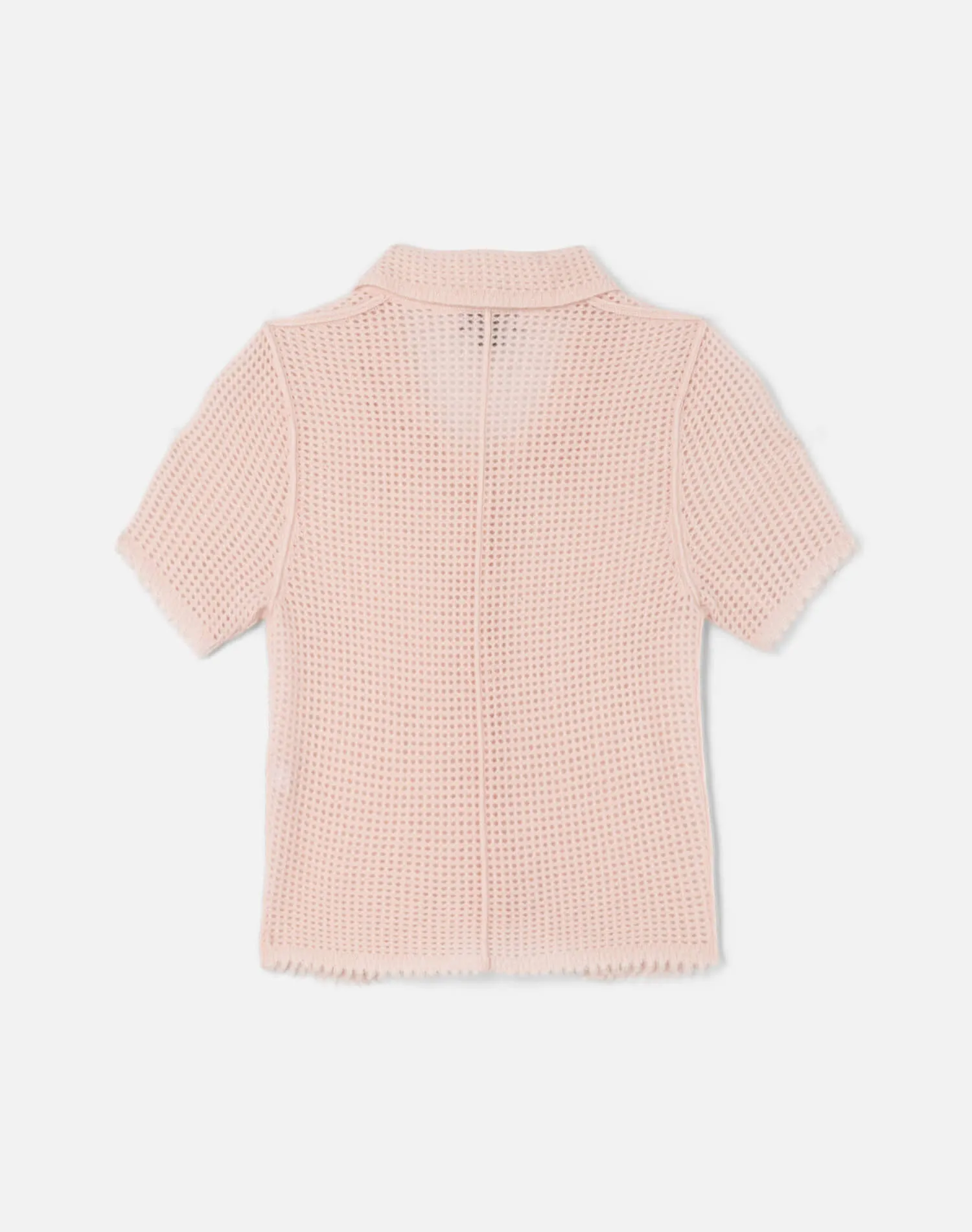 Amelia Cashmere Polo - Pink Salt sold by Re/Done product image thumbnail 3