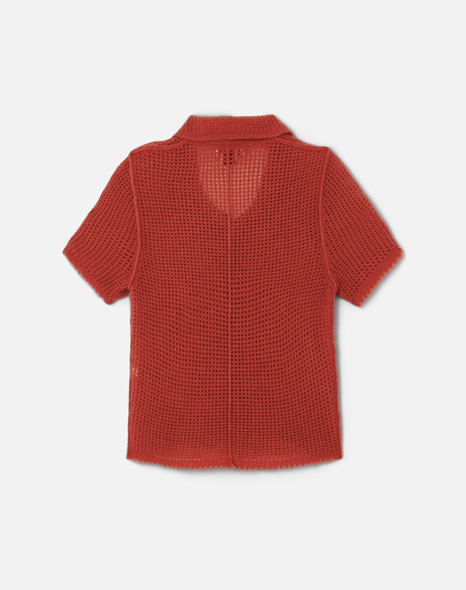 Amelia Cashmere Polo - Heritage Red sold by Re/Done product image thumbnail 4