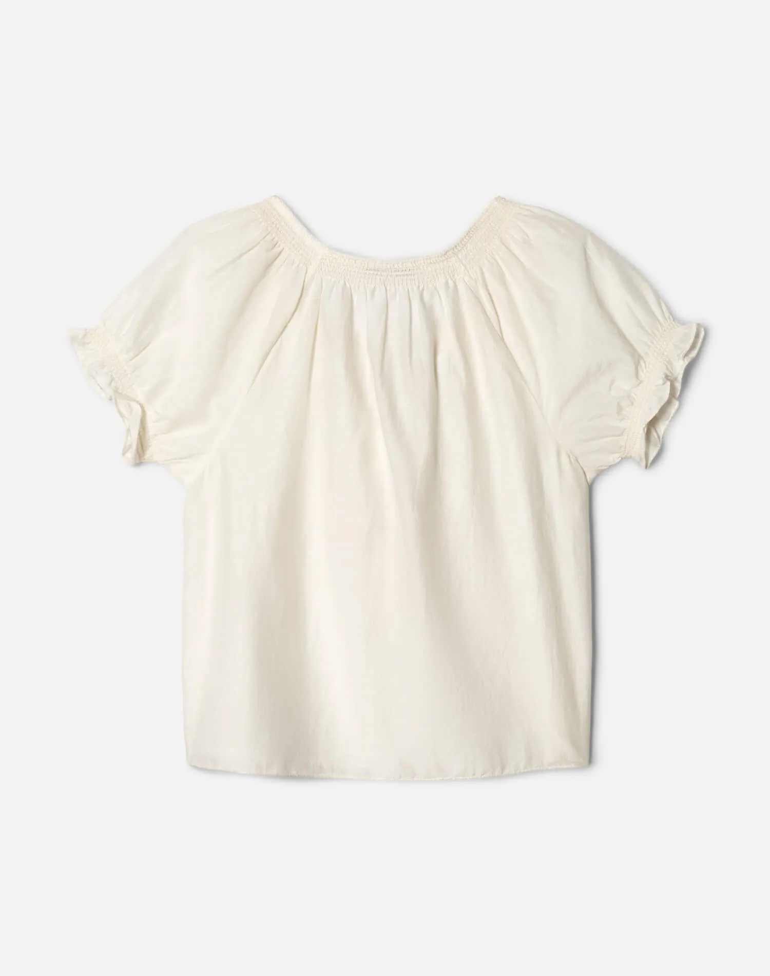 Katie Embroidered Top - Vintage White sold by Re/Done product image thumbnail 3