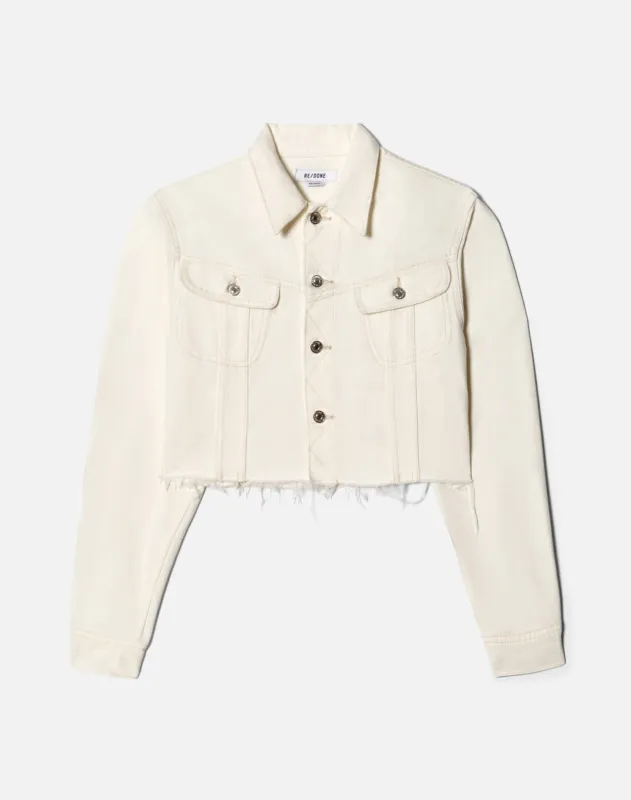 The Californian Jacket - Crema made by Re/Done