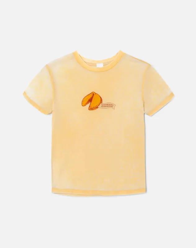 Classic Tee Burnout Fortune - Faded Dandelion made by Re/Done