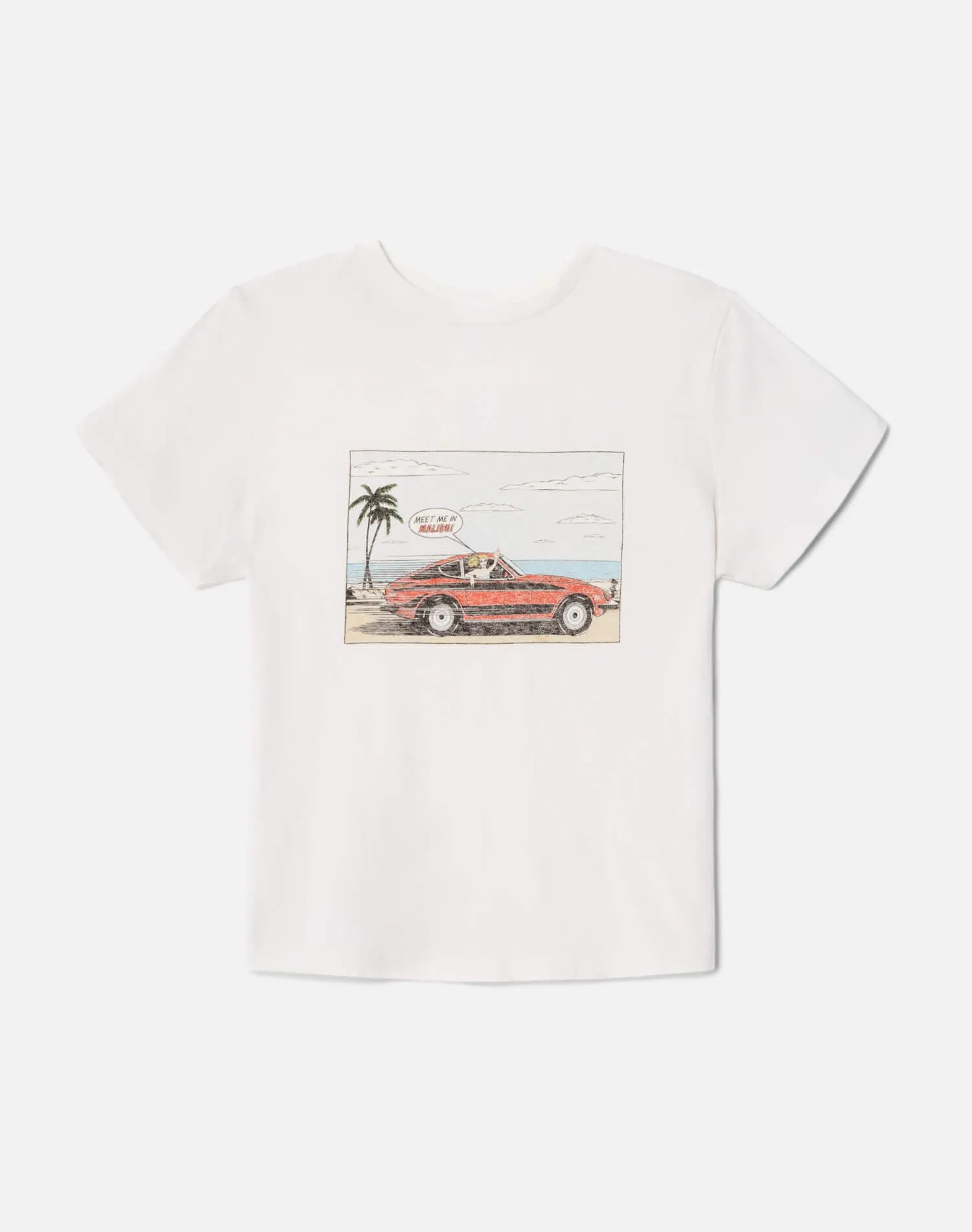 Classic Tee Malibu Car - Vintage White sold by Re/Done