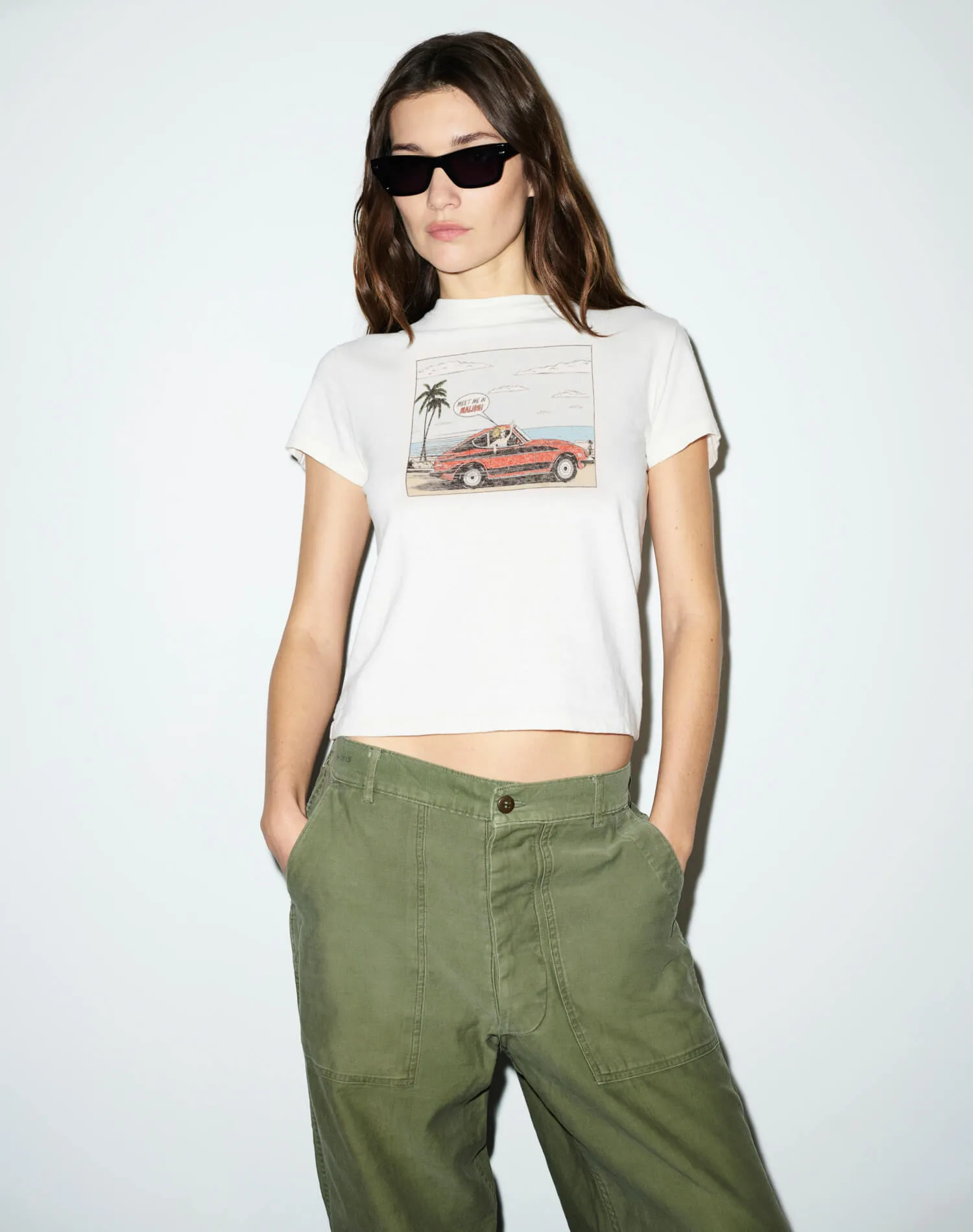 Classic Tee Malibu Car - Vintage White sold by Re/Done product image thumbnail 2