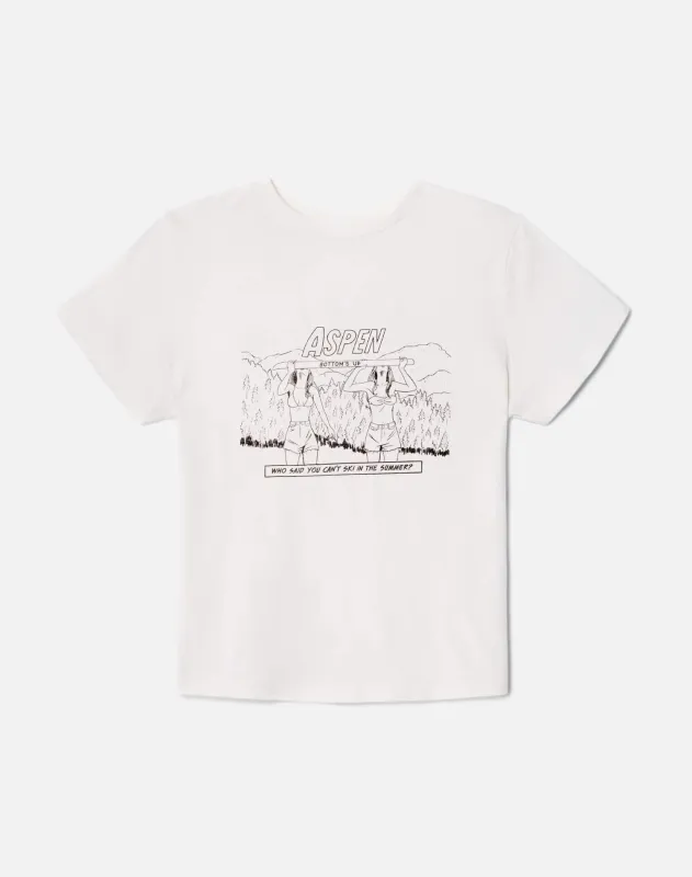 Classic Tee Aspen Shotski - Vintage White made by Re/Done
