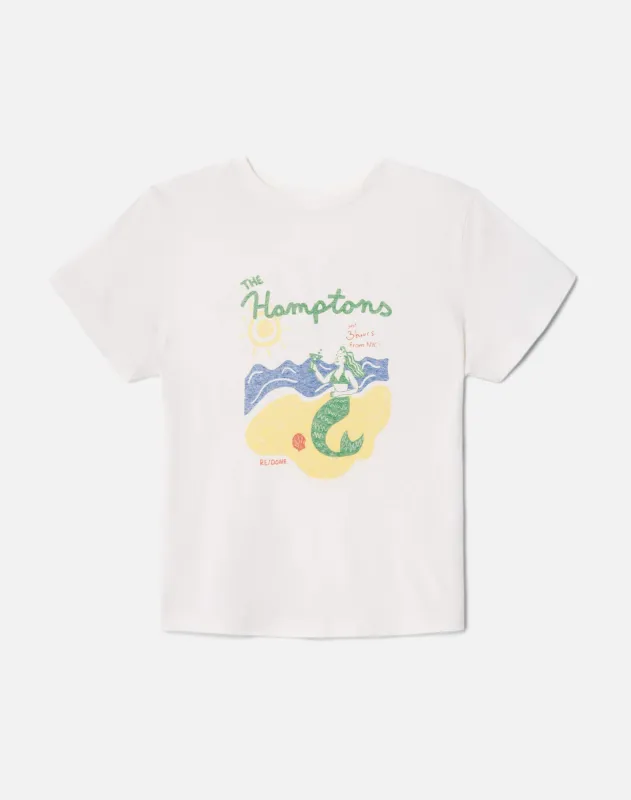 Classic Tee Hamptons Mermaid - Vintage White made by Re/Done