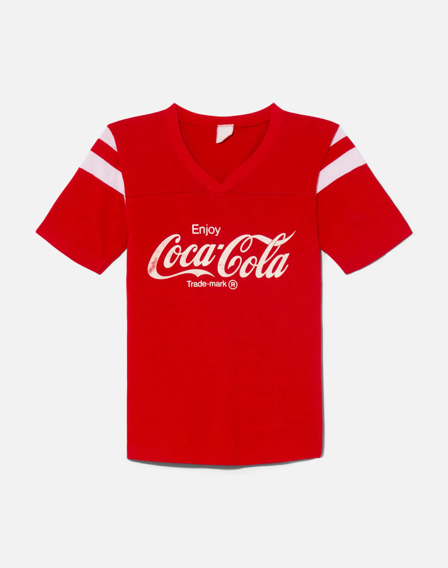Vintage 80s Coca Cola Jersey Tee -#1397 sold by Re/Done