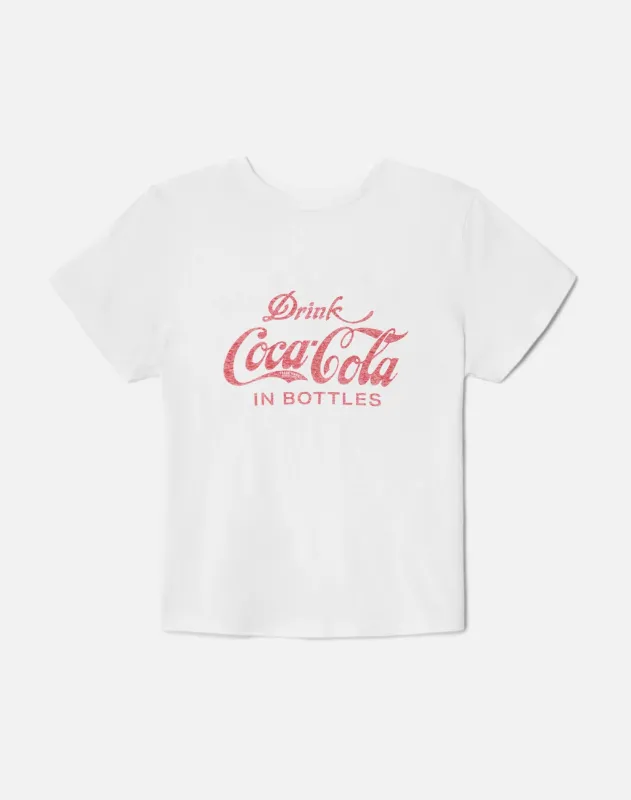 Classic Tee Coke In Bottles - Optic White made by Re/Done