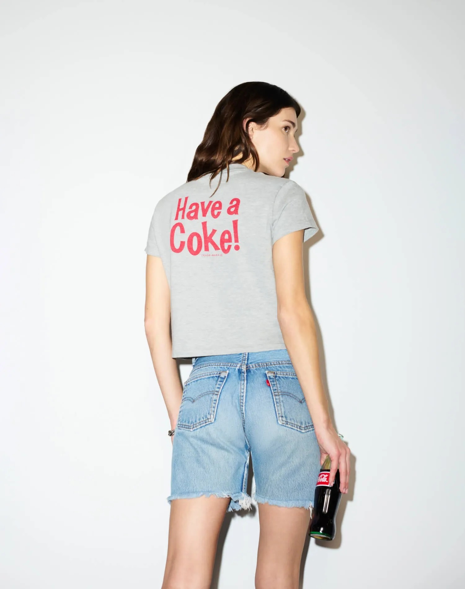 1950s Boxy Tee Coke For Fun - Heather Grey sold by Re/Done product image thumbnail 5
