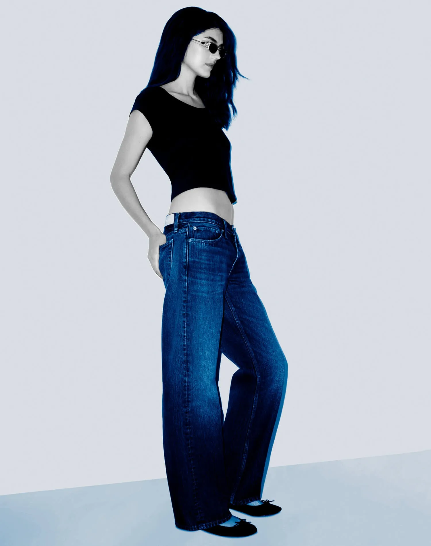 Frankie Tee - Washed Black sold by Re/Done product image thumbnail 4