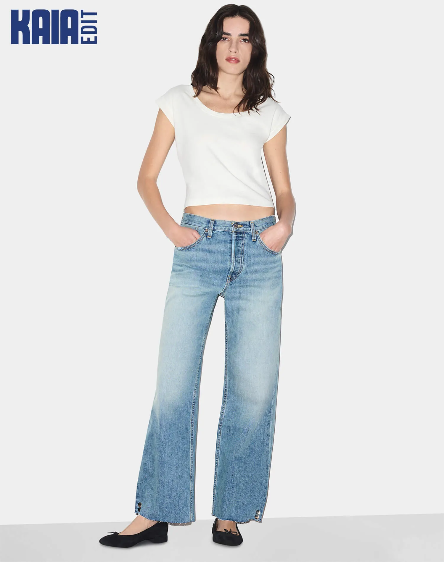Frankie Tee - Vintage White sold by Re/Done product image thumbnail 2