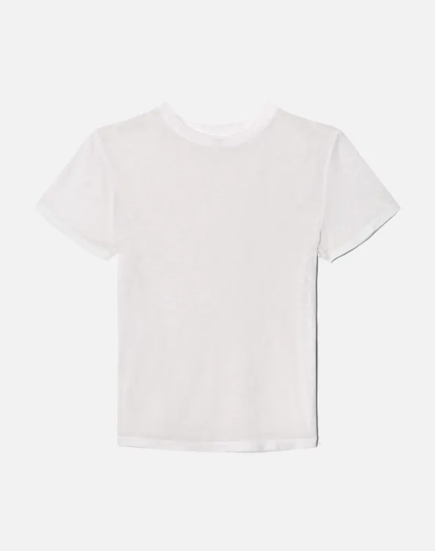 Burnout Classic Tee - Optic White made by Hanes