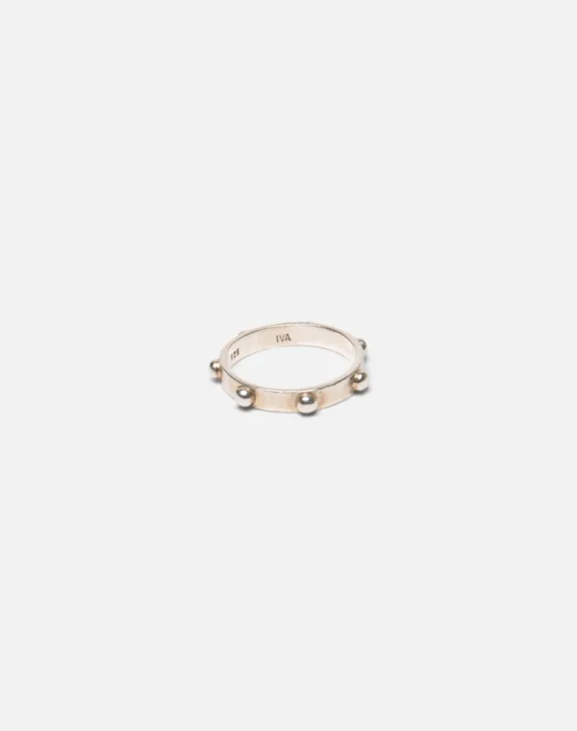 90s Studded Sterling Ring -#1366 made by Re/Done