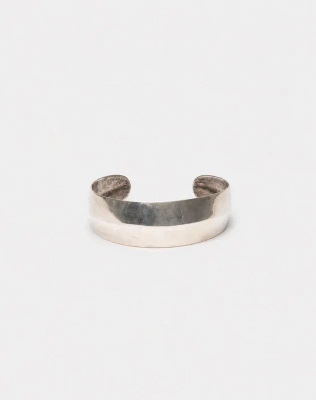 80s Ridged Sterling Cuff -#1361 made by Re/Done