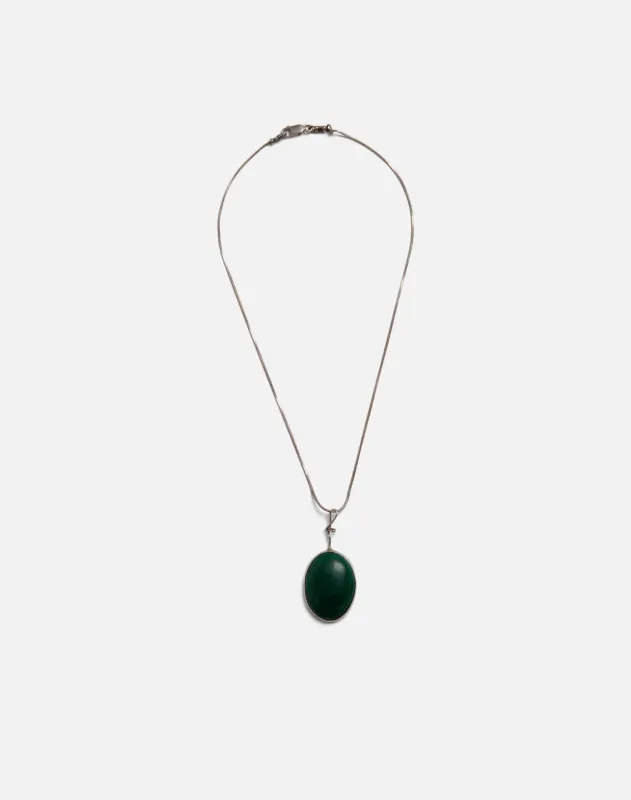 90s Malachite Choker Necklace -#1358 made by Re/Done