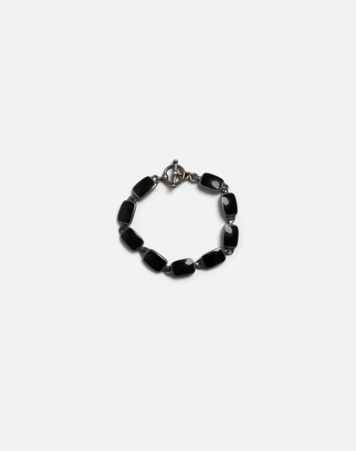 80s Onyx Mexican Sterling Bracelet -#1354 sold by Re/Done