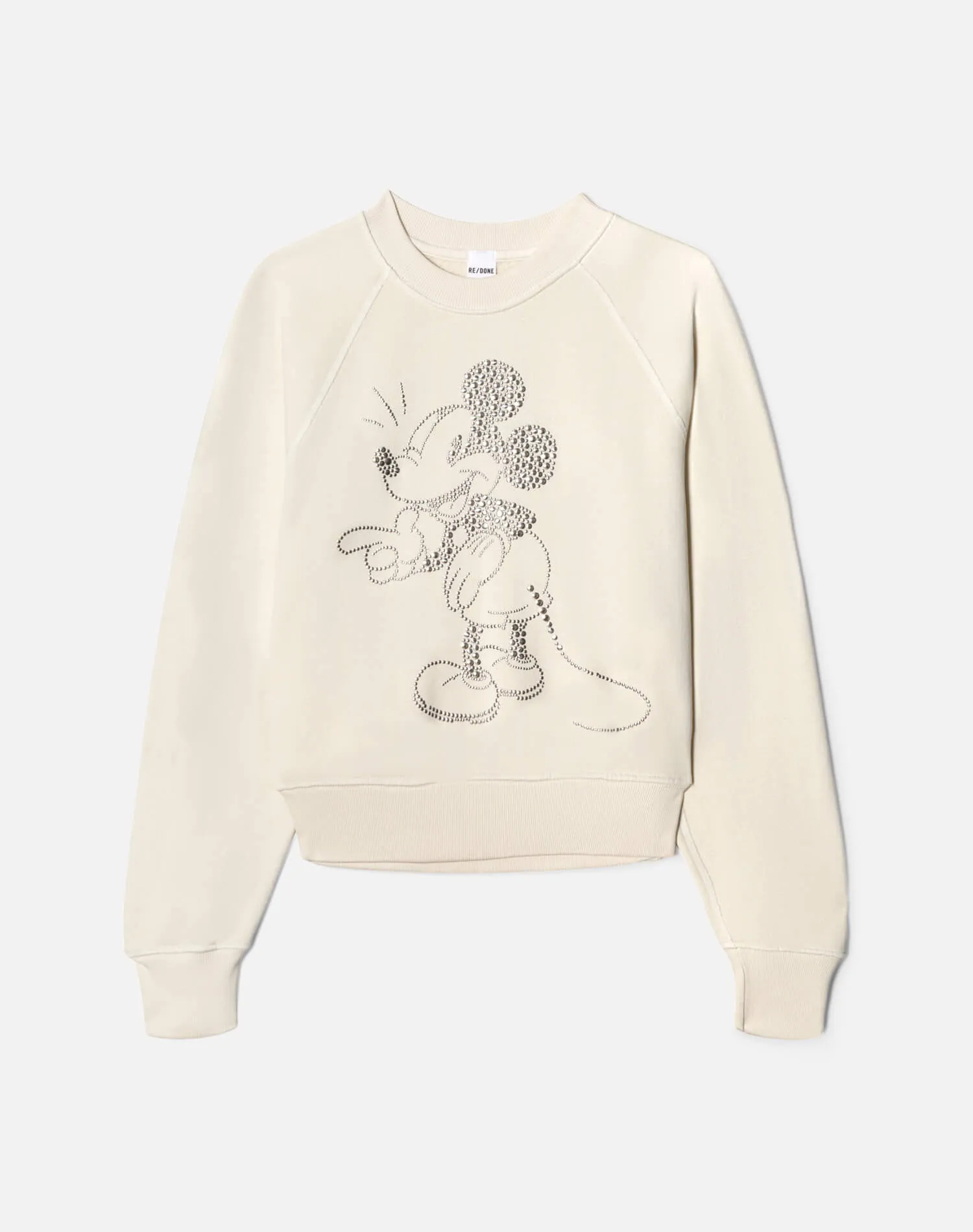 Classic Crewneck Mickey Stud - Vintage White sold by Re/Done