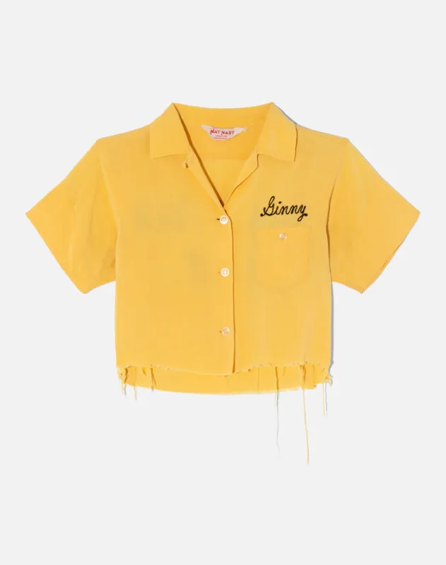 Vintage 60s Cropped Bowling Shirt - #1548 made by Re/Done