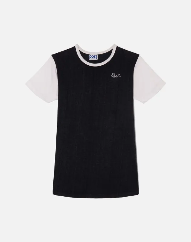 Vintage 70s Black Derby Jersey Tee - #1520 made by Re/Done