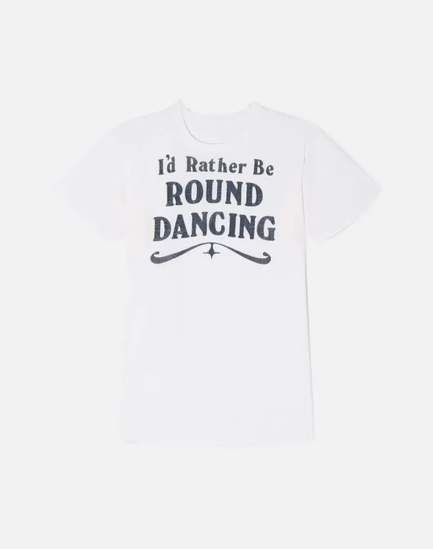 Vintage 90s Round Dancing Tee - #1507 made by Re/Done