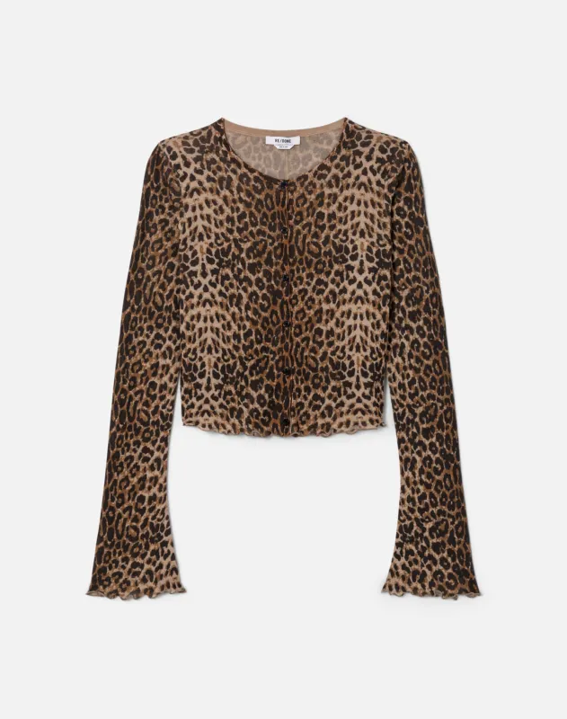 Isabelle Cardigan - Leopard made by Re/Done