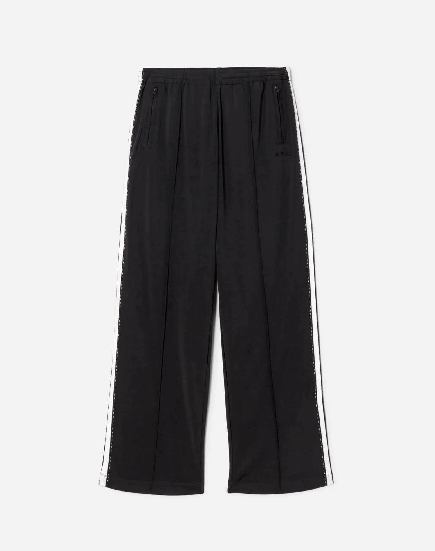 Mel Track Pant - Black With White sold by Re/Done product image thumbnail 4
