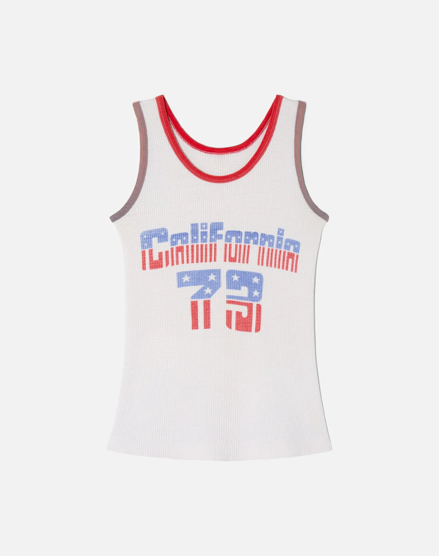 Vintage 70s California Waffle Tank - #1495 sold by Re/Done