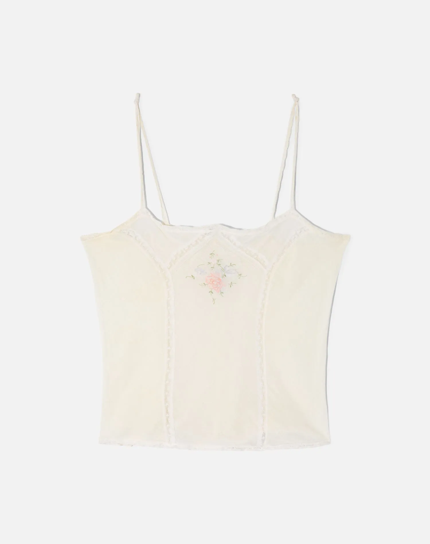 Vintage 70s Embroidered Cotton Top - #1523 sold by Re/Done