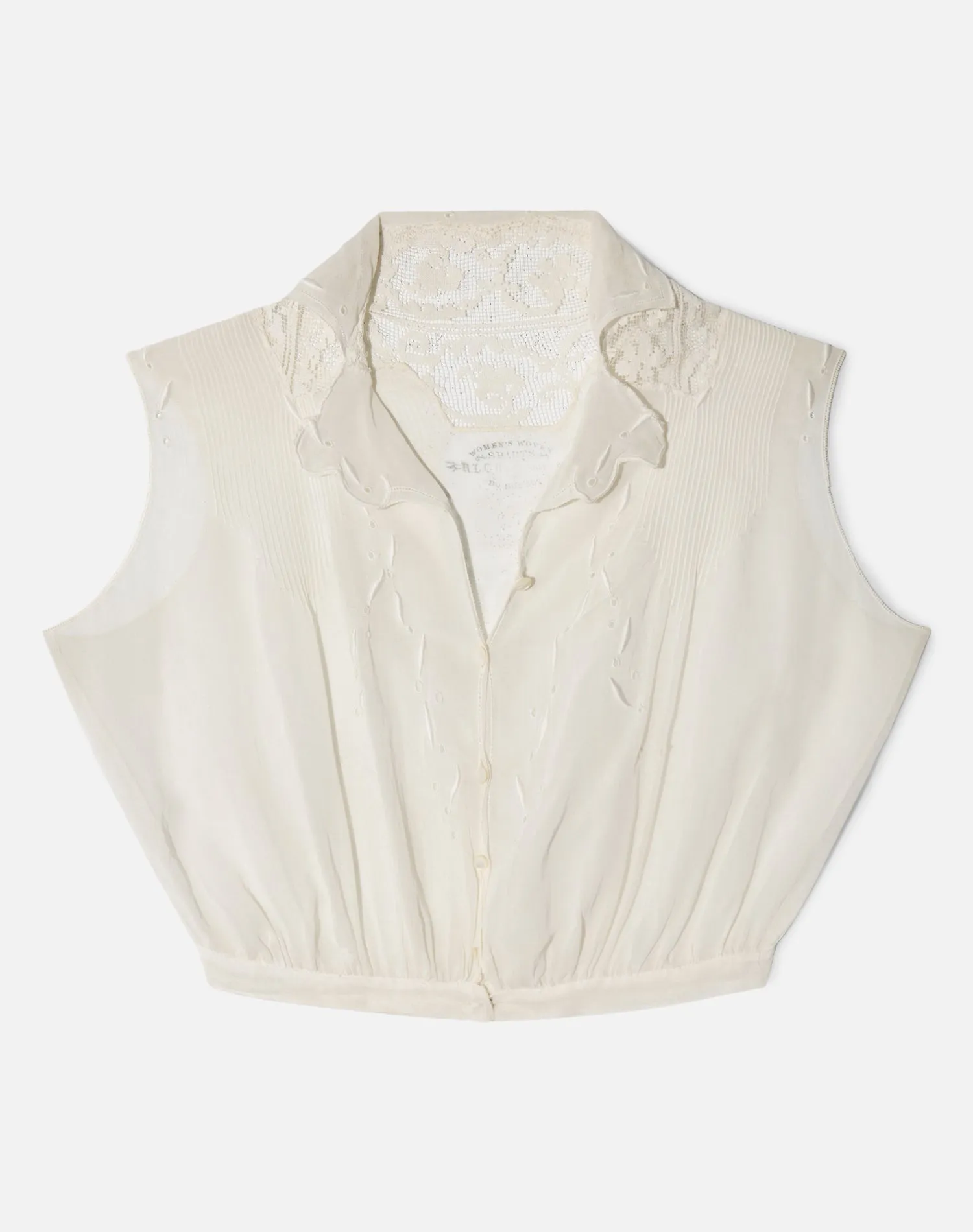 Vintage Edwardian Era Cotton Top - #1524 sold by Re/Done